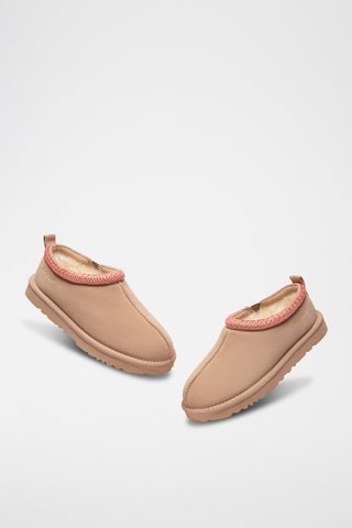 Socas forradas em nobuck Wigeon - Rosa