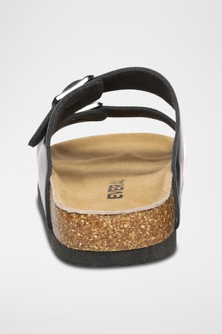 Mules de couro Mallard - Azul-marinho