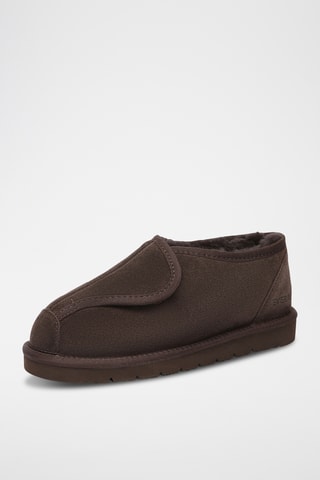 Slip-on forrados de nobuck Mossy - Chocolate