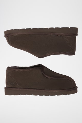 Slip-on forrados de nobuck Mossy - Chocolate