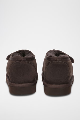 Slip-on forrados de nobuck Mossy - Chocolate