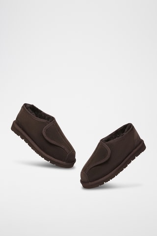 Slip-on forrados de nobuck Mossy - Chocolate