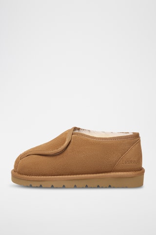 Slip-on forrados de nobuck Mossy - Camel