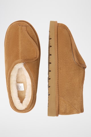 Slip-on forrados de nobuck Mossy - Camel
