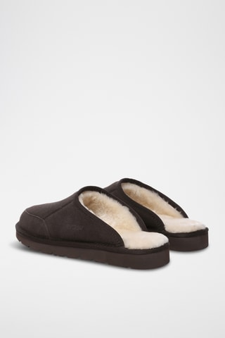 Socas forradas em nobuck Lark - Chocolate