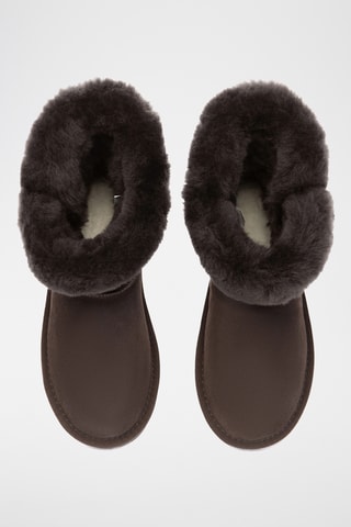 Botins forrados em nobuck Robin - Chocolate