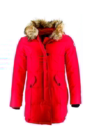 Parka à capuche Rihana Rouge