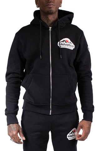 Sweat à capuche Brest Noir et blanc