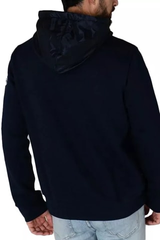 Sweat à capuche bi-matière Arc - Bleu marine