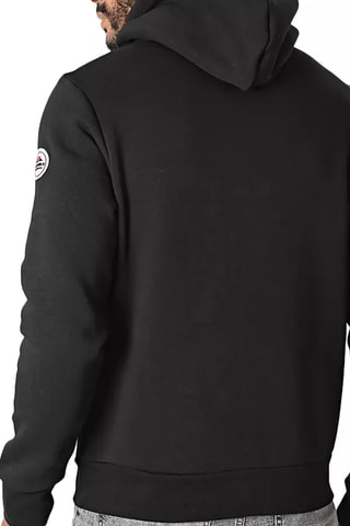 Sweat à capuche bi-matière Arc - Noir