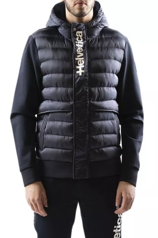Veste à capuche bi-matière Courchevel - Noir