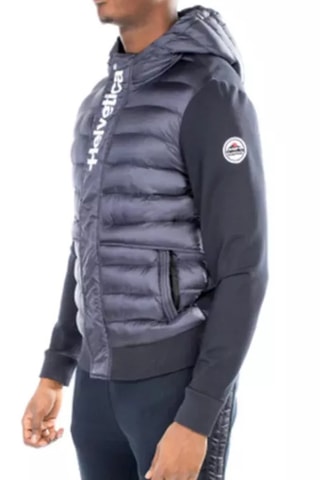 Veste à capuche bi-matière Courchevel - Noir