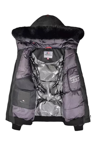 Manteau à capuche Magma - Noir