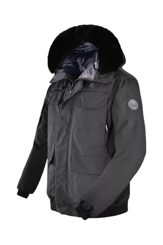 Manteau à capuche Magma - Noir