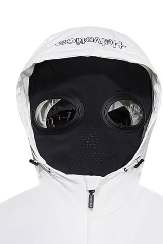 Coupe-vent à capuche Sim - Blanc