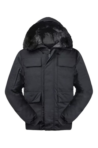 Manteau à capuche Raptor - Noir