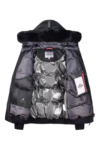 Manteau à capuche Raptor - Noir