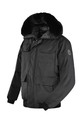 Manteau à capuche Raptor - Noir