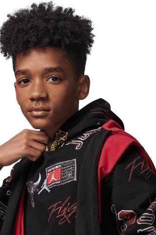 Sweat à capuche - Noir et rouge - Jordan