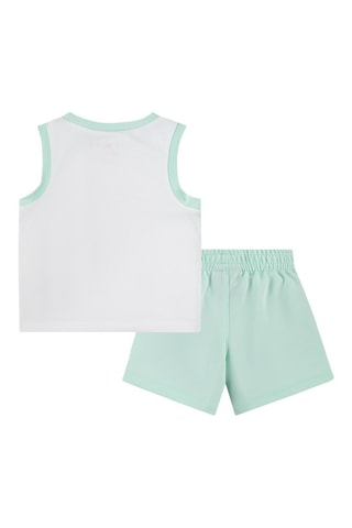 Débardeur et short - Vert clair et blanc