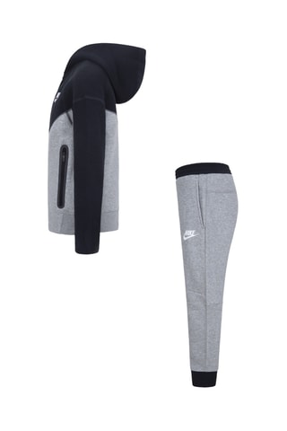 Sweat et pantalon polaires - Gris clair chiné