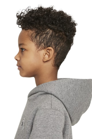 Sweat polaire à capuche - Gris chiné