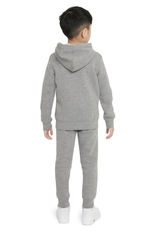 Sweat à capuche et pantalon polaires - Gris chiné