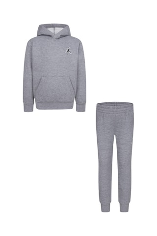 Sweat et pantalon polaires - Gris foncé chiné