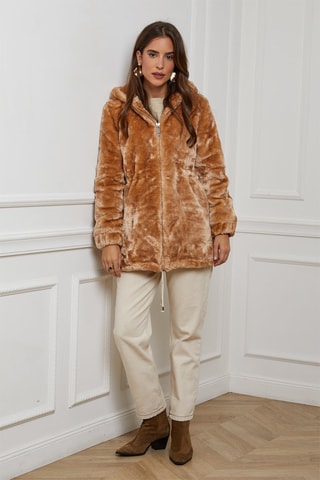 Jas met Capuchon Camel