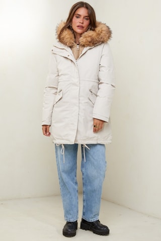 Parka met Capuchon - Beige