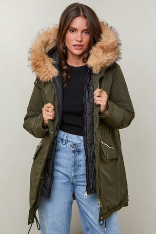 Parka met Capuchon - Kaki