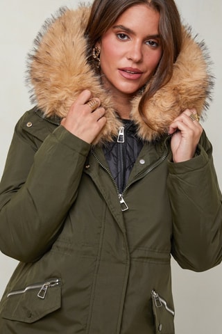 Parka met Capuchon - Kaki