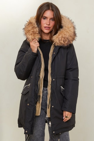 Parka met Capuchon - Zwart
