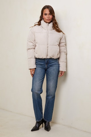 Gewatteerde Jas - Beige