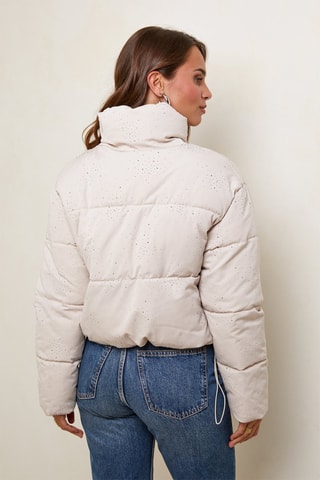 Gewatteerde Jas - Beige