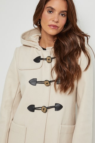 Dufflecoat met Capuchon - Beige
