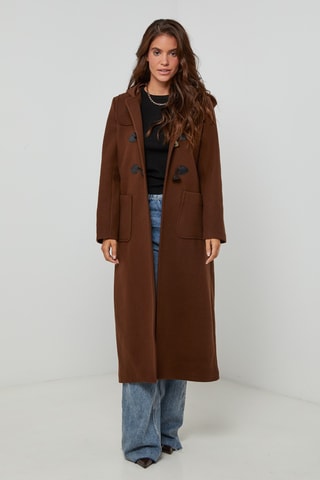Dufflecoat met Capuchon - Bruin