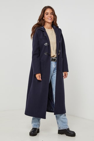 Dufflecoat met Capuchon - Marineblauw