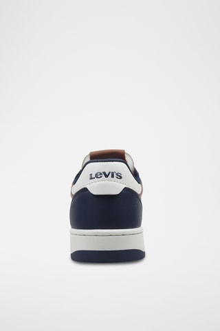 Sneakers Aiden - Cognacbruin en Marineblauw
