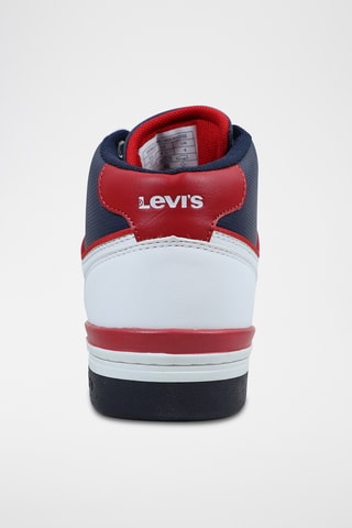 Sneakers Dereck - Wit en Marineblauw