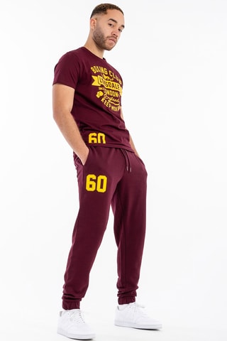 Joggingbroek Sumburgh - Bordeauxrood en Geel