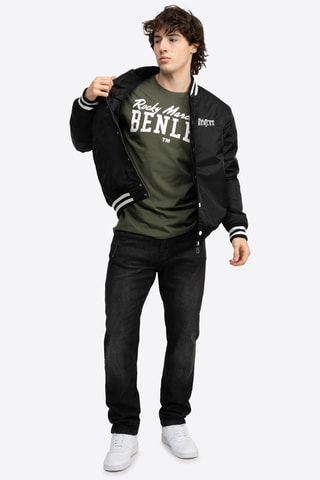 Bomber regular fit Benlee - Noir et blanc