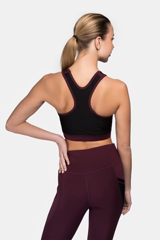 Brassière de sport Kembley - Bordeaux et noir - Benlee