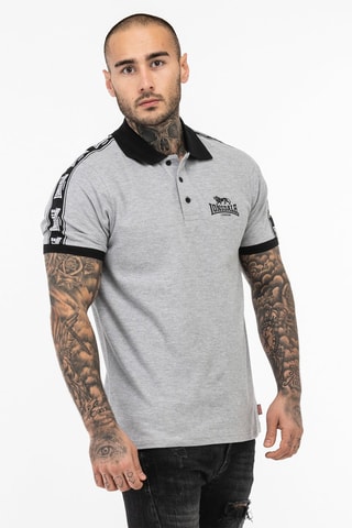 Polo Setter Lonsdale - Gris clair et noir