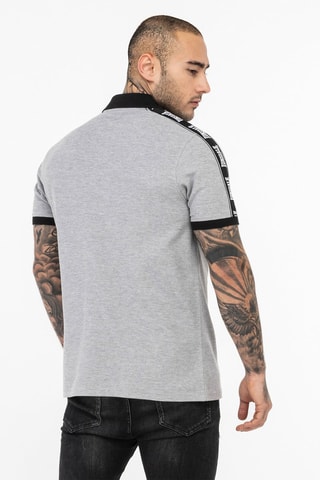 Polo Setter Lonsdale - Gris clair et noir