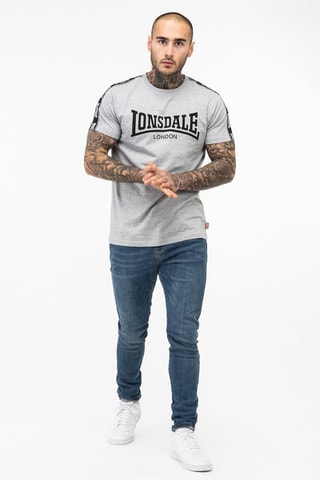 t-shirt Vementry  Lonsdale -  Gris clair et noir