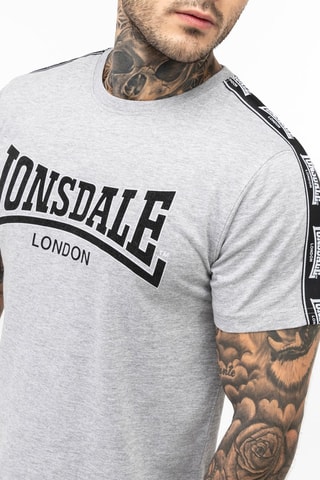 t-shirt Vementry  Lonsdale -  Gris clair et noir