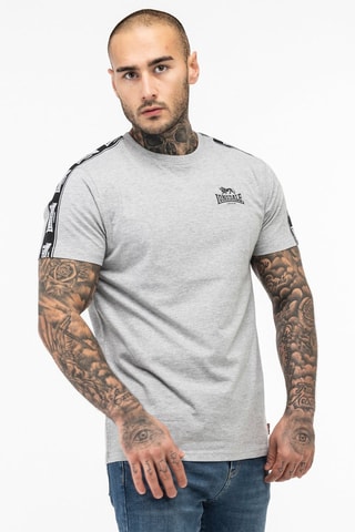 t-shirt Brindister  Lonsdale -  Gris clair et noir