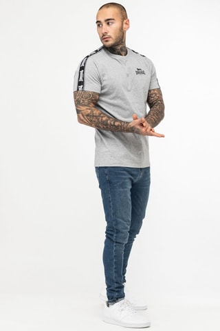t-shirt Brindister  Lonsdale -  Gris clair et noir
