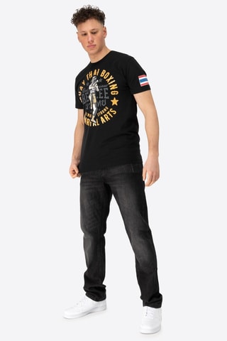 T-shirt Regular Fit - Zwart